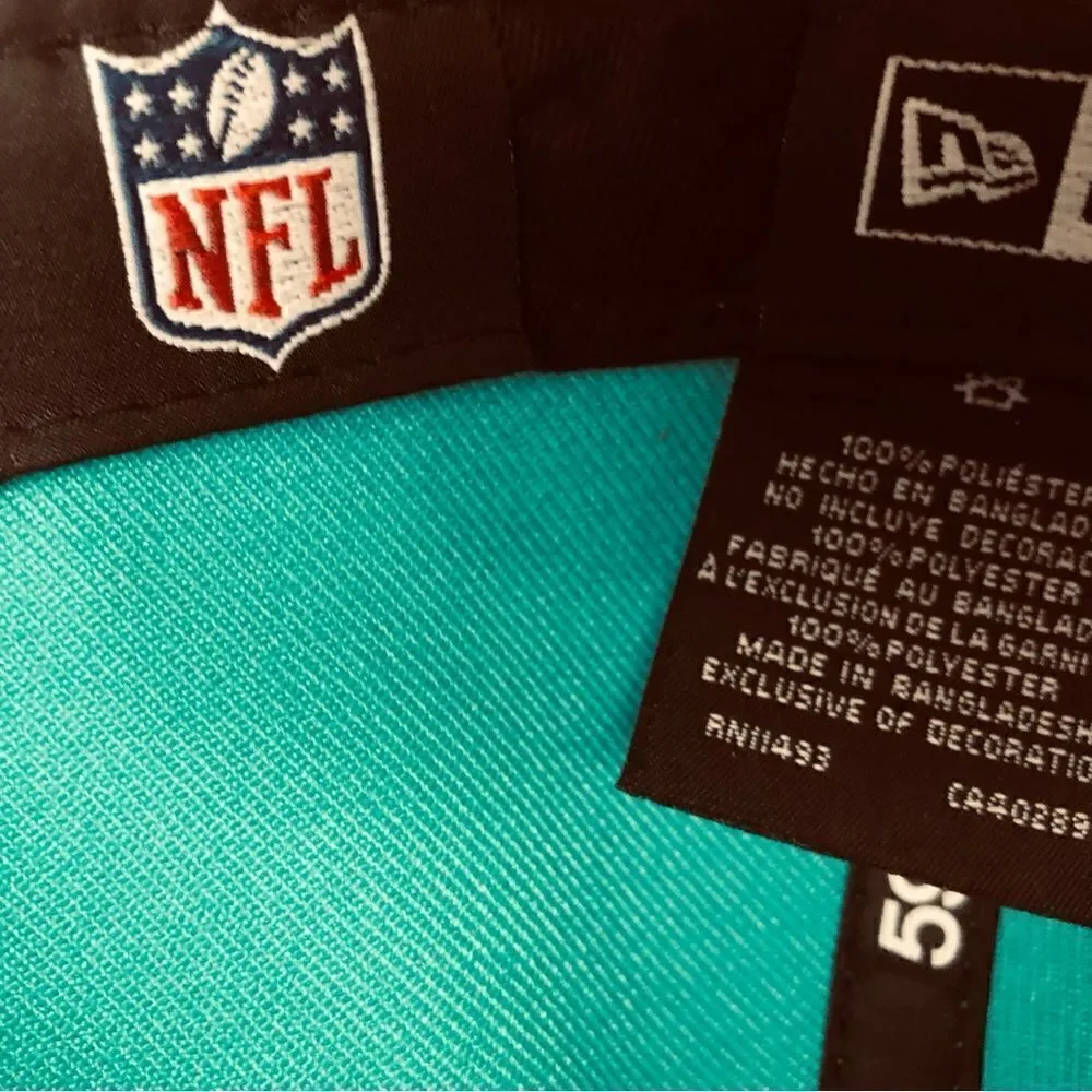 Miami Dolphins Embroidered Logo Elements Collection 59FIFTY Snapback Cap Hat - Picture 9 of 9